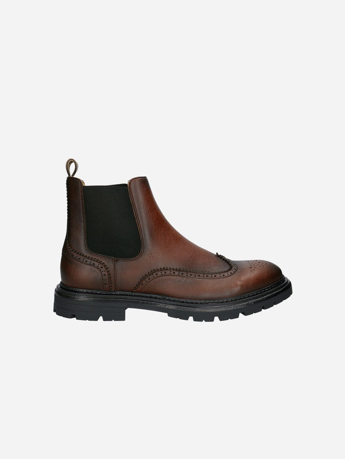 Casian Men's Vegan Leather Chelsea Boots - Brown | Comfortable & Stylish for Casual Wear, Office & Outdoor Activities