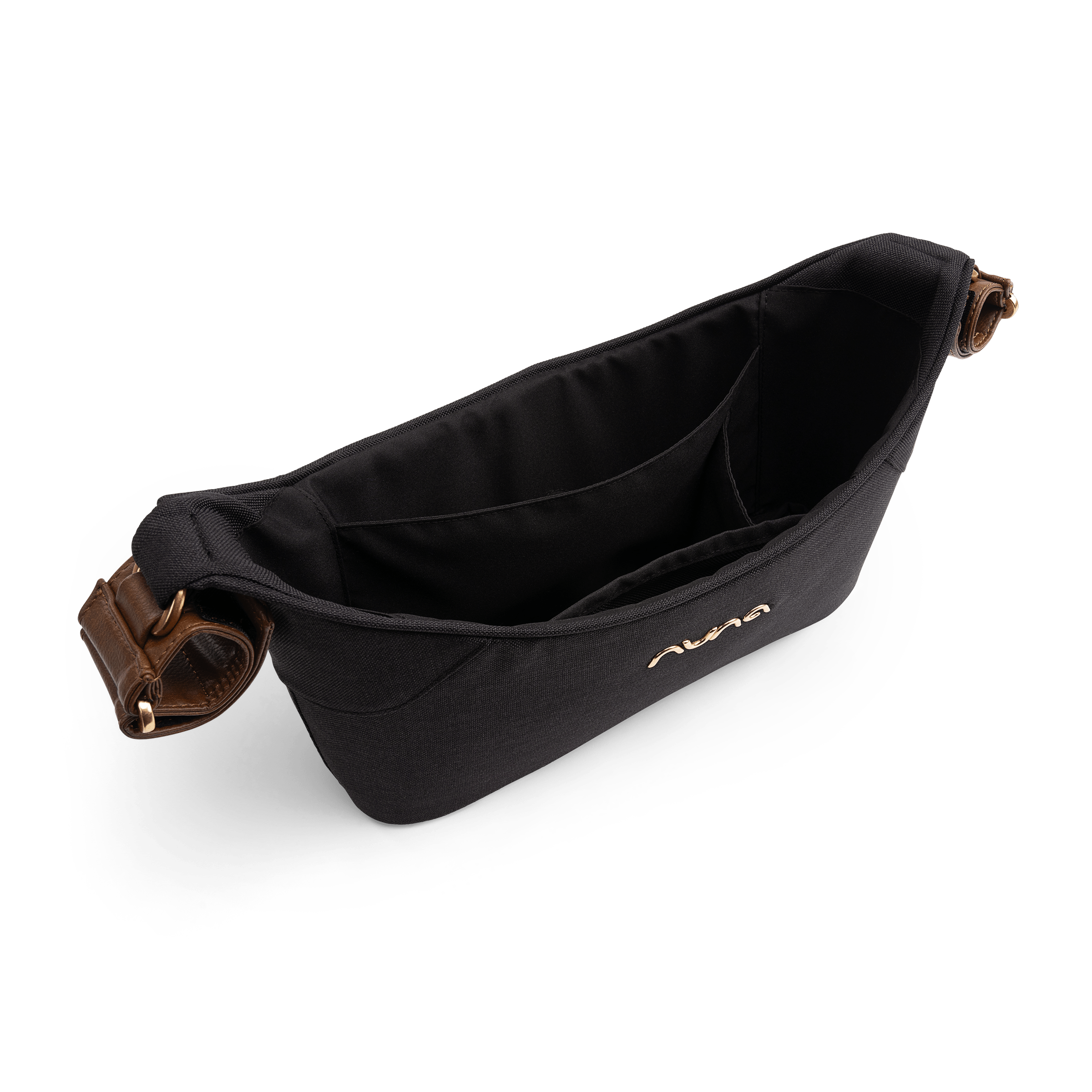 Nuna Stroller Organizer in Caviar - Premium Baby Stroller Accessory for Diapers, Bottles & Essentials - Perfect for Shopping, Travel & Daily Walks
