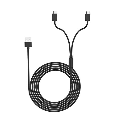 2 in 1 Portable PS5 Controller Charger & Sync Cable - High Speed USB-C Charging Cord with Durable Design for PlayStation 5 (Black) | Perfect for Gaming Sessions & Travel Accessories