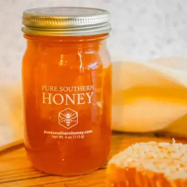 Pure Southern Mini Honeycomb - Natural Raw Honeycomb for Tea, Cheese Pairing & Gourmet Cooking | Perfect for Breakfast, Gift Baskets & Healthy Snacking