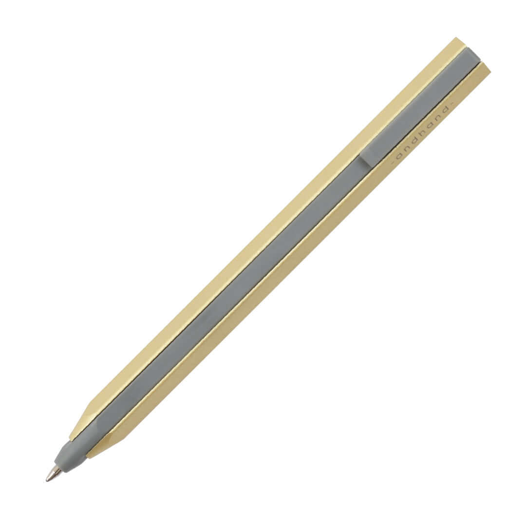 Premium Andhand Core Retractable Ballpoint Pen - Smooth Writing 0.5mm Fine Point, Elegant Gold Lustre Finish - Perfect for Office, School & Business Gifts