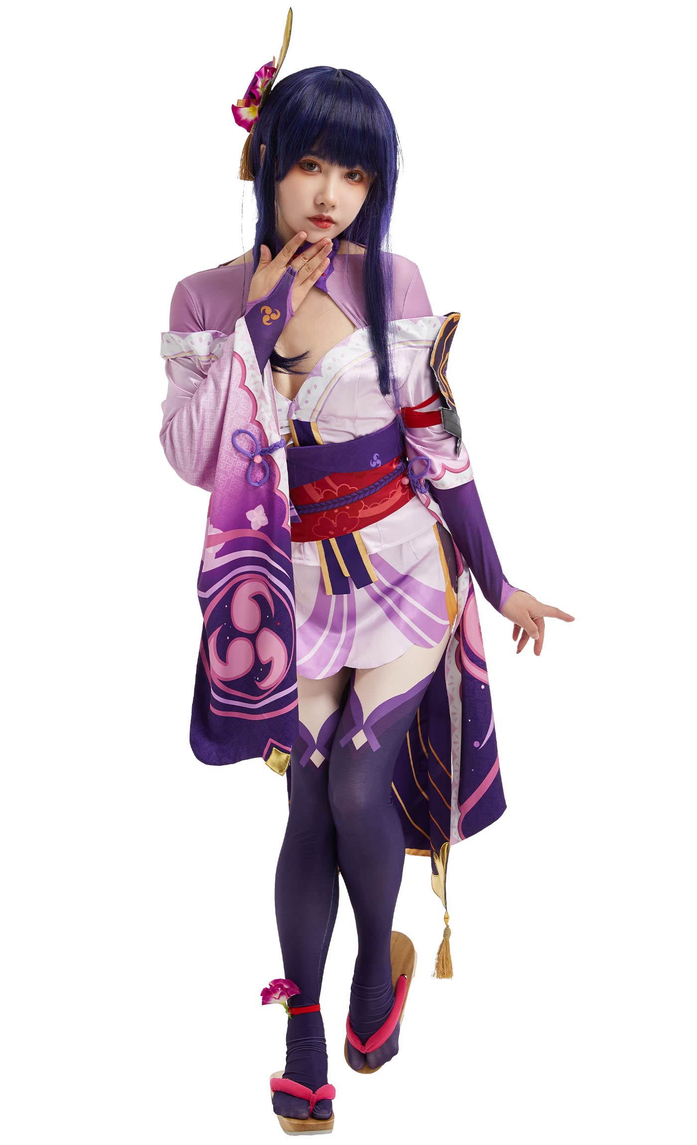 Raiden Shogun Cosplay Costume for Women - Full Outfit Set with Waist Seal & Accessories | Perfect for Anime Conventions, Halloween & Cosplay Events