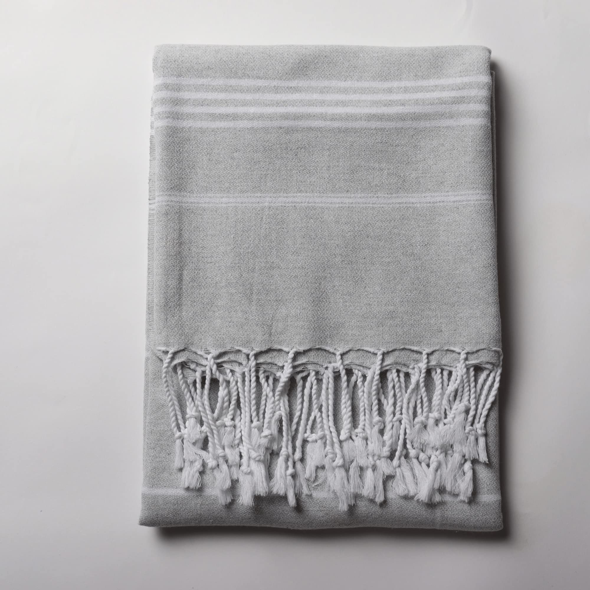 Puskul - 10 Pack Bulk Bachelorette Party Towels | 100% Cotton Turkish Beach Towels | Bridesmaid Gifts | Light Gray | Perfect for Beach Parties, Poolside Lounging & Bachelorette Celebrations