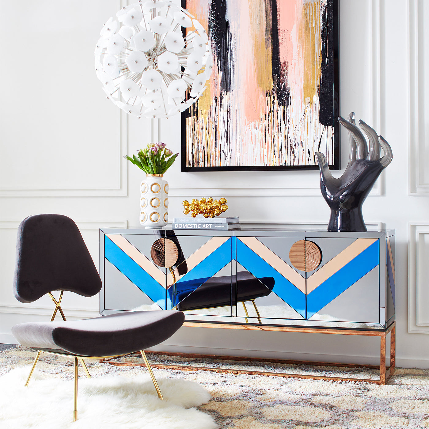 Elegant Acrylic Hand Sculpture - Modern Home Decor, Office Desk Art, Gift for Art Lovers - Perfect for Living Room, Bedroom, or Workspace Display