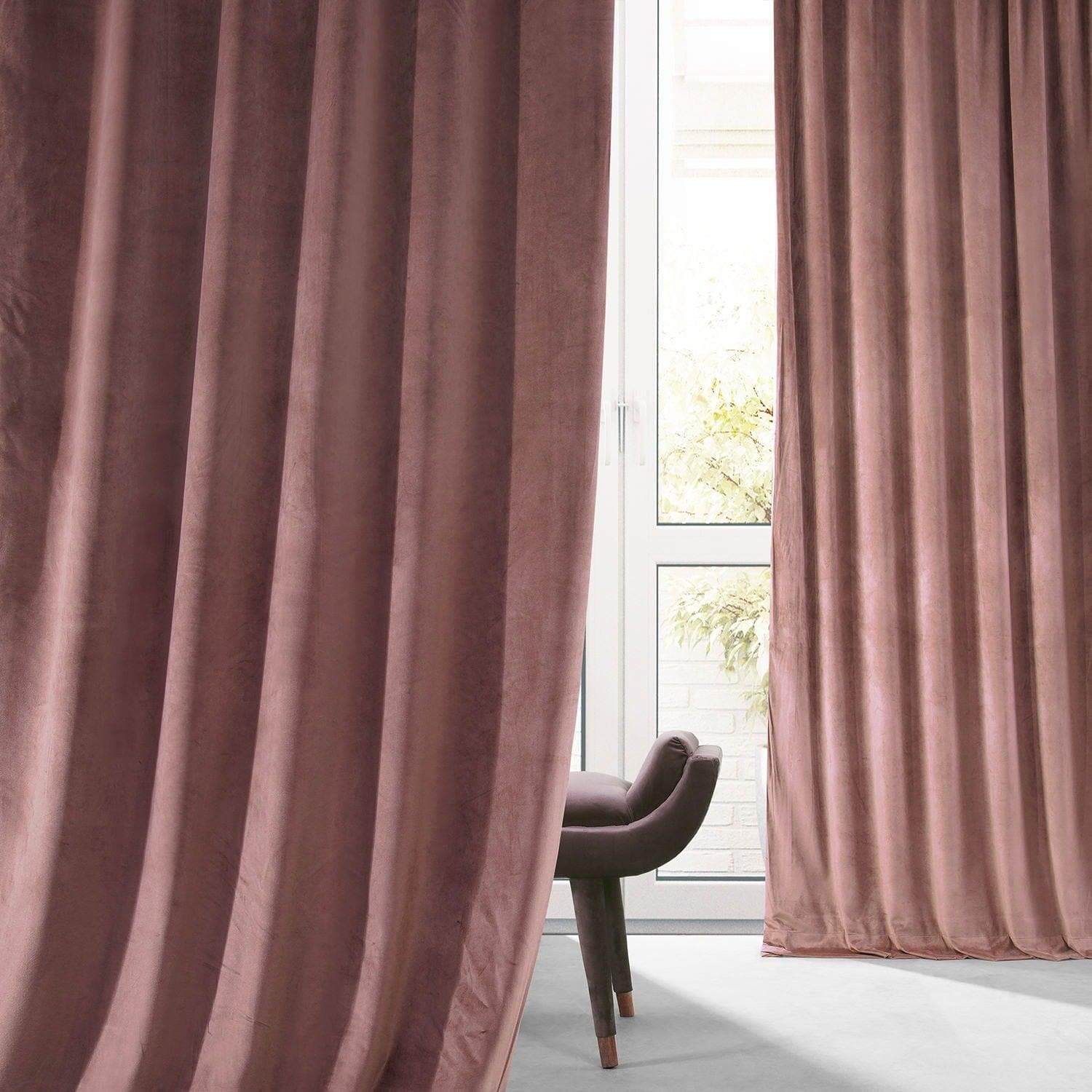 Premium Rosehip Signature Plush Velvet Blackout Curtains for Bedroom - Thermal Insulated Noise Reducing Window Drapes for Hotels, Home Theater & Nursery (Black)