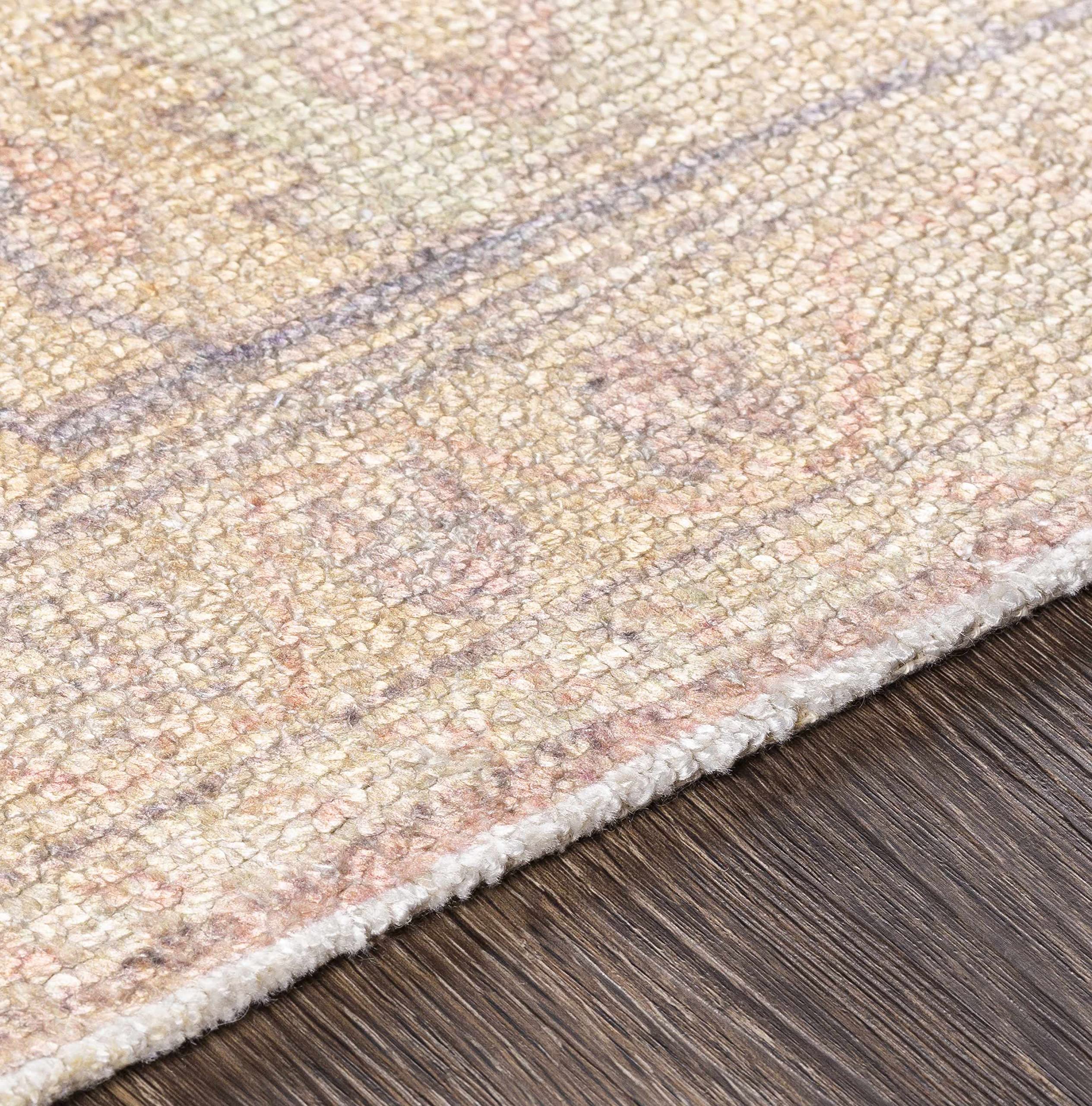 Hauteloom Holiday Traditional Area Rug 2' x 3' - Blue, Beige, Orange - Soft Living Room & Bedroom Carpet for Cozy Home Decor
