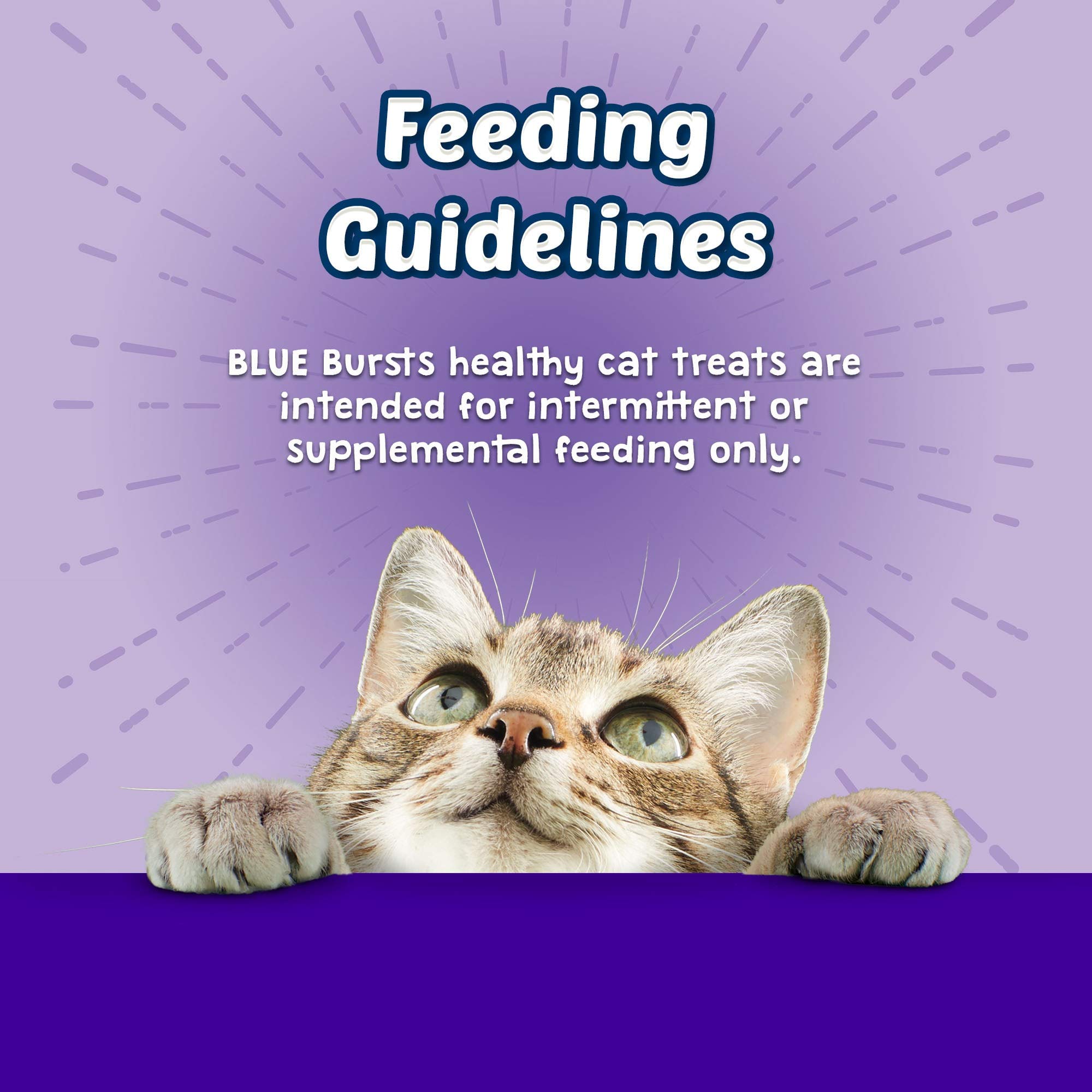 Blue Buffalo Bursts Crunchy Cat Treats - Chicken Liver & Beef Flavor (6 Pack, 2-oz Bags) | High-Protein Snacks for Indoor & Outdoor Cats | Perfect for Training, Rewards & Bonding Time