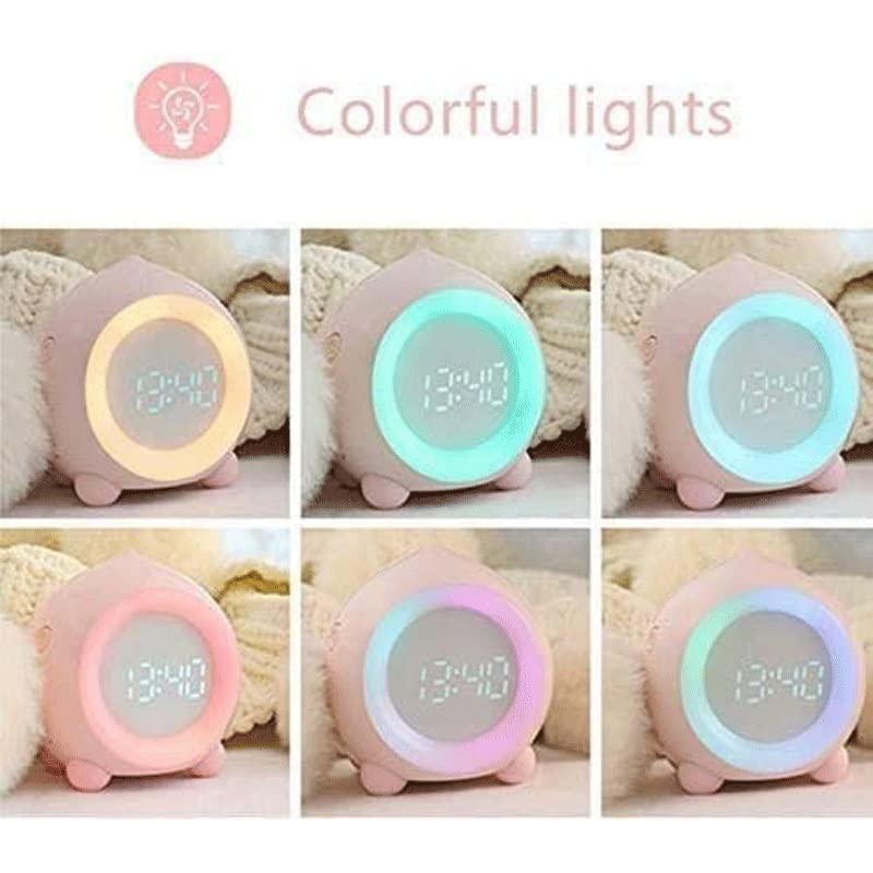 Kids Alarm Clock with Wake-Up Light & Sleep Sounds - Children's Sleep Trainer & Sleep Aid for Better Morning Routines - Perfect for Bedrooms, Nurseries, and Gentle Wake-Up Training (Color: Blue)