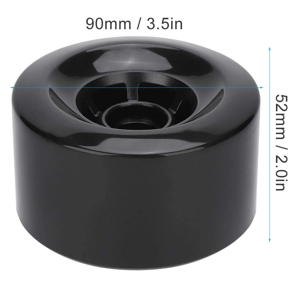 Keenso Pro 90mm 80A PU Shockproof Skateboard Wheels with Bearings - Durable Longboard & Electric Scooter Tires for Smooth Riding | Perfect for Commuting, Cruising & Street Performance