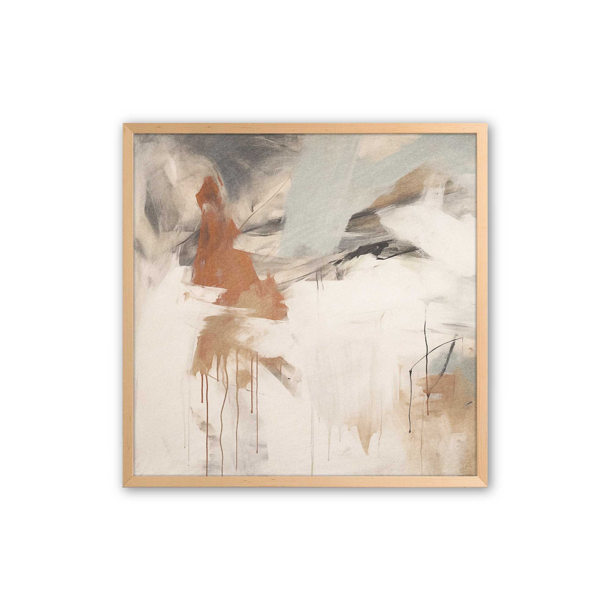Chaotic Crescendo Set of 4 Abstract Wall Art Prints - Modern Home Decor for Living Room, Bedroom & Office