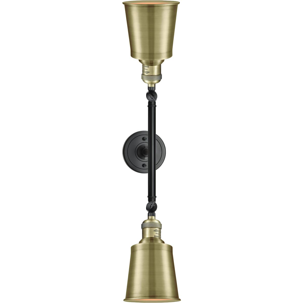 Innovations Lighting 208-BAB-M9-AB-LED Addison 2-Light Bathroom Vanity Light - Franklin Restoration Collection - Perfect for Modern Bathroom & Powder Room Decor