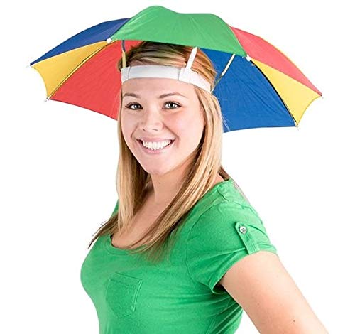 Rhode Island Novelty Umbrella Hats - 20 Inch Colorful Rain Protection for Outdoor Activities, Festivals & Beach Days