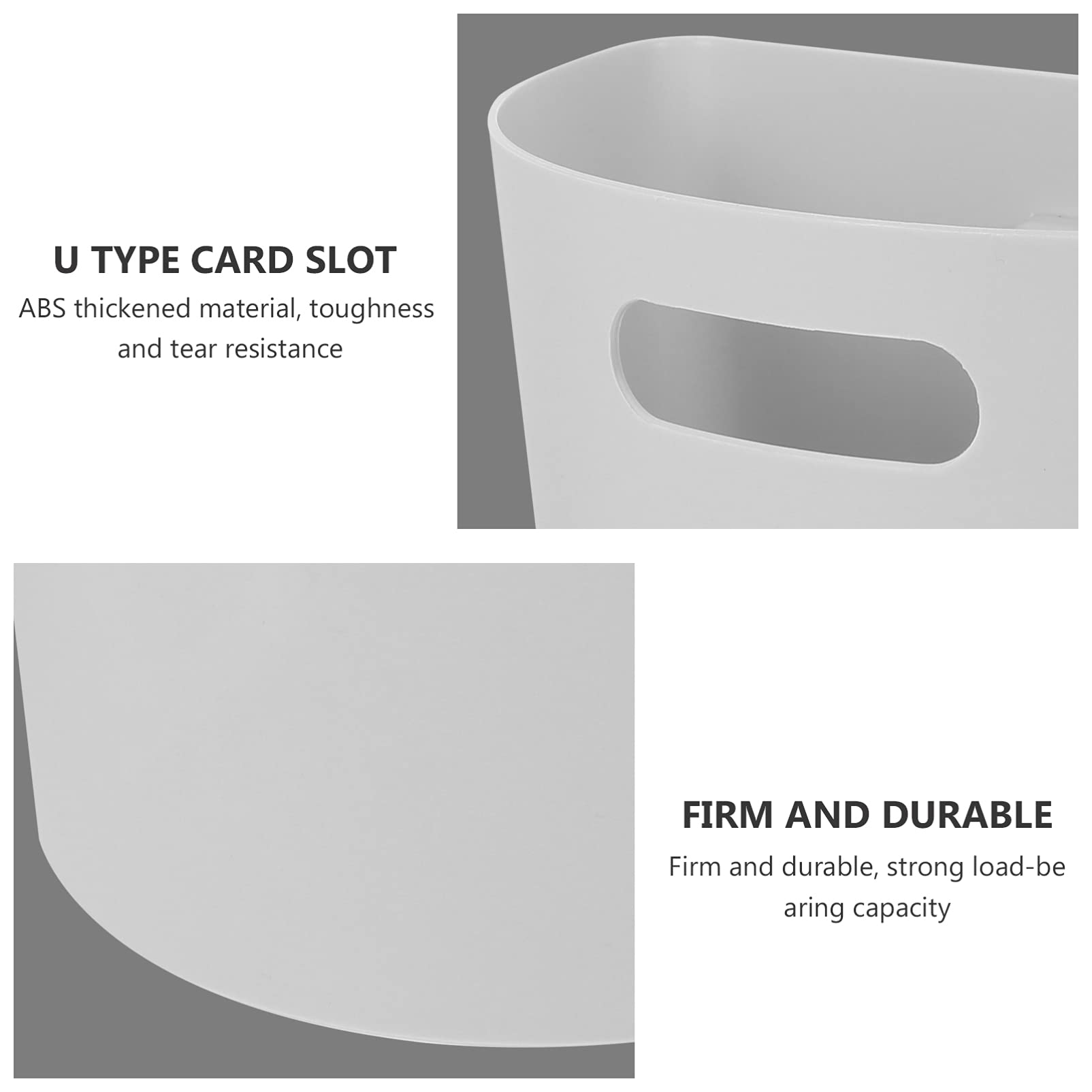 Cabilock 1pc Wall-Mounted Collapsible Trash Can - White Hanging Kitchen Waste Basket Cabinet Door Garbage Bin for Office, Bathroom & Small Spaces - Space Saving Solution for Under Sink & Compact Areas