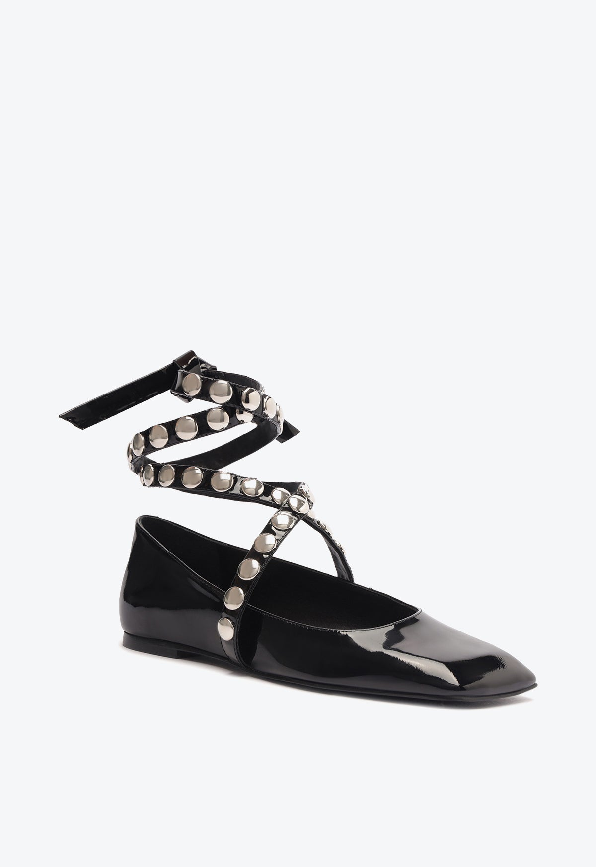 Jaycie Women's Patent Leather Ballet Flats - Comfortable & Stylish Pointed Toe Flats for Work, Office, and Casual Wear