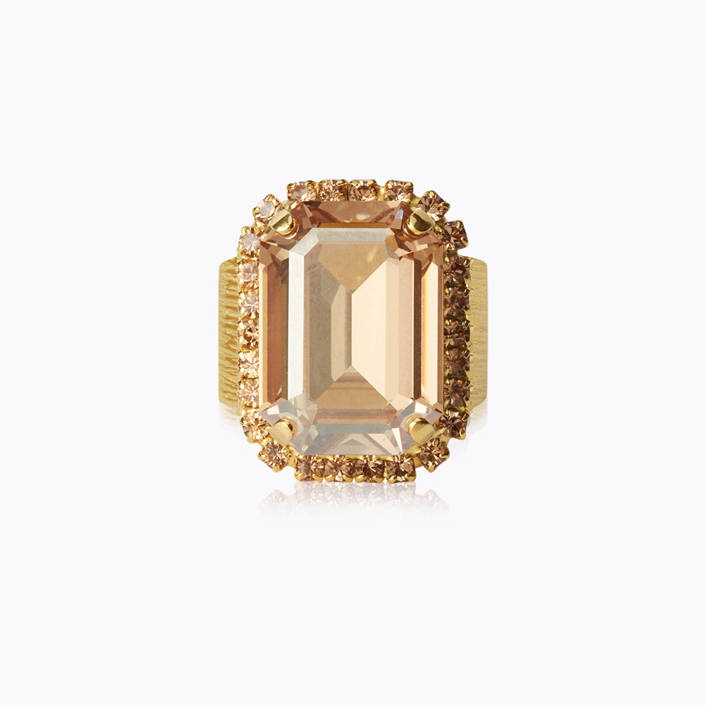 Lydia Cocktail Ring - Elegant Golden Shadow Statement Ring for Women | Perfect for Parties, Weddings & Evening Events