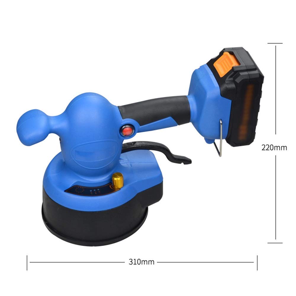 Electric Tile Vibrator Machine - Automatic Wall & Floor Tile Paving Tool with 2 Batteries - Perfect for DIY Home Renovation and Professional Tile Installation Projects
