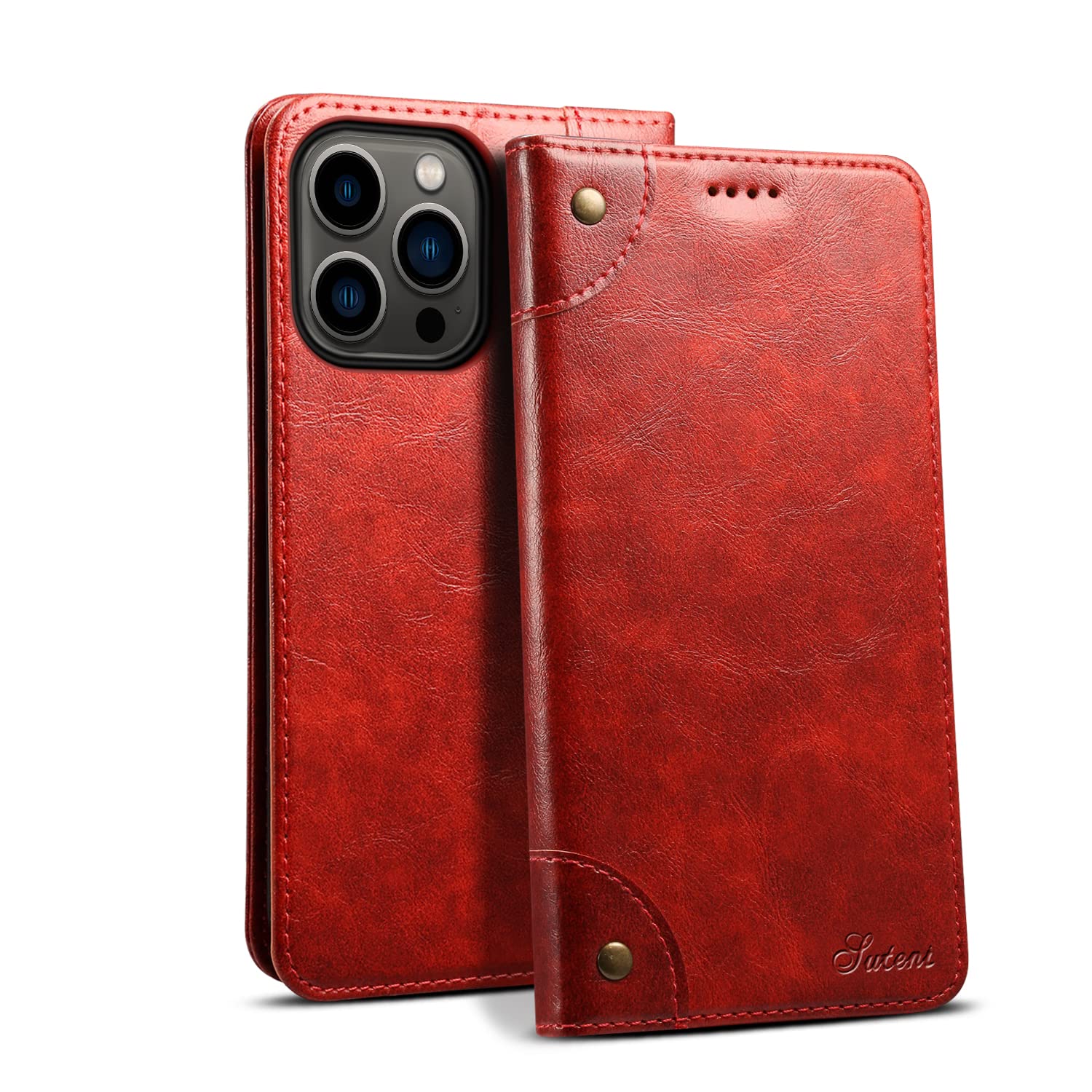 Premium PU Leather Wallet Case for iPhone 13 Pro Max (6.7
