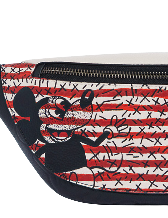 Coach Disney Mickey Mouse X Keith Haring Warren Crossbody Belt Bag - Stylish Hands-Free Fashion for Theme Parks, Concerts & Everyday Use