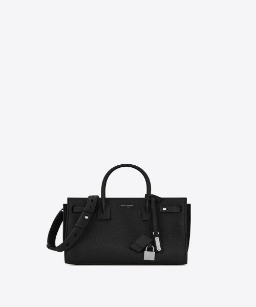 Saint Laurent Sac De Jour Baby Grained Leather Black Handbag - Luxury Designer Tote Bag for Women, Perfect for Work, Travel & Everyday Use