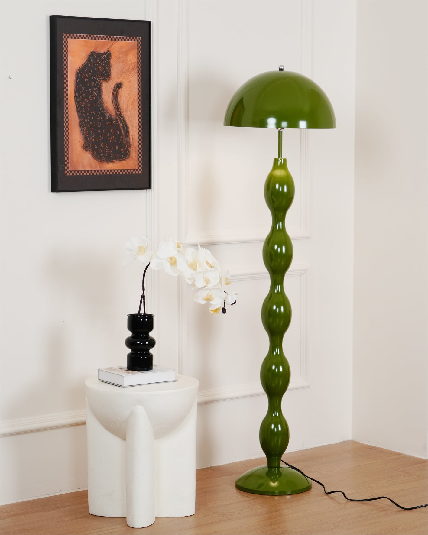 Modern LED Drop Floor Lamp with Adjustable Brightness - Stylish Standing Light for Living Room, Bedroom, or Office - Perfect for Reading, Relaxing, and Ambient Lighting