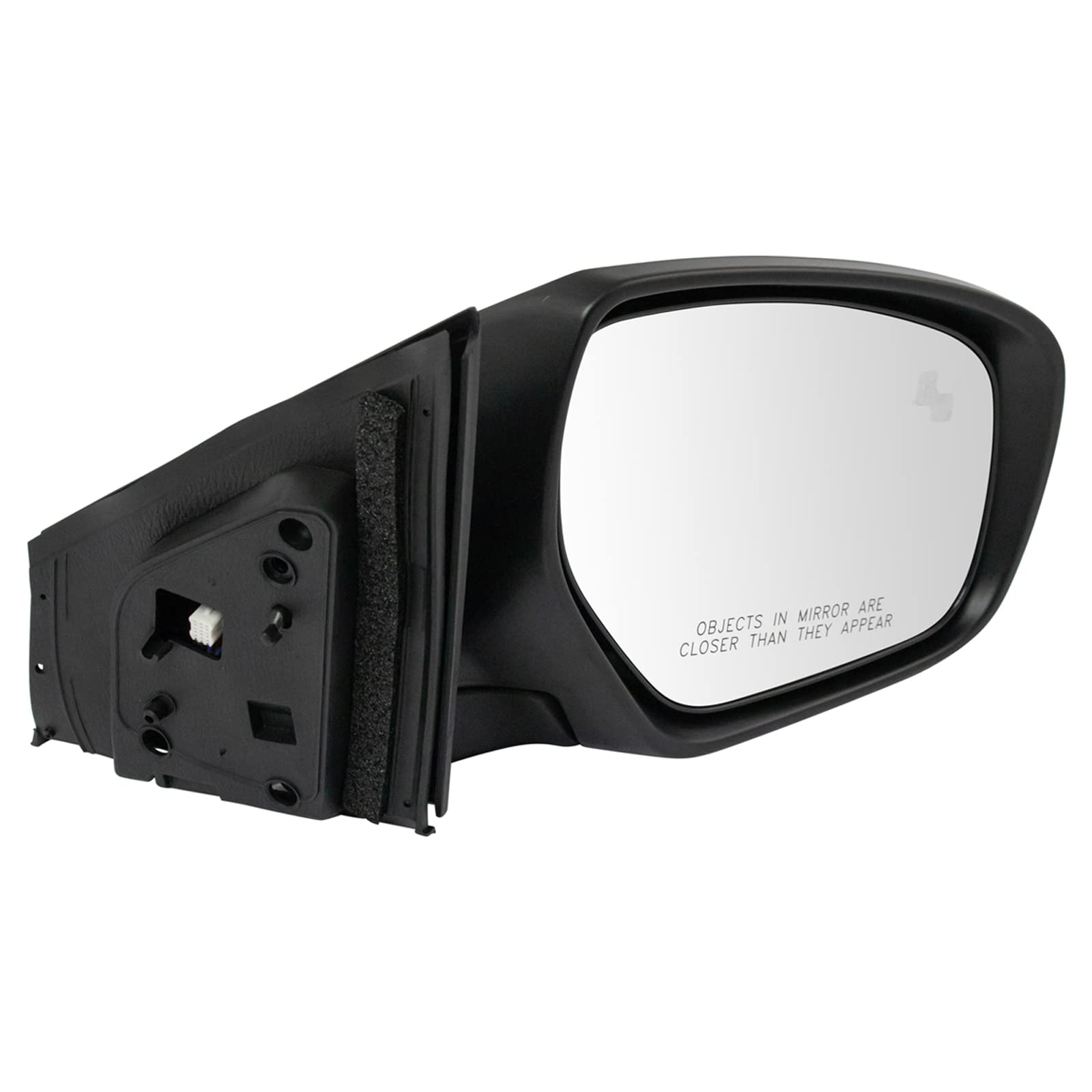 TRQ Passenger Side Right Heated Power Mirror with Turn Signal & Blind Spot Indicator - Compatible with 2010-2015 Mazda CX-9 (MA1321182) | Enhanced Visibility & Safety for Highway Driving & Parking