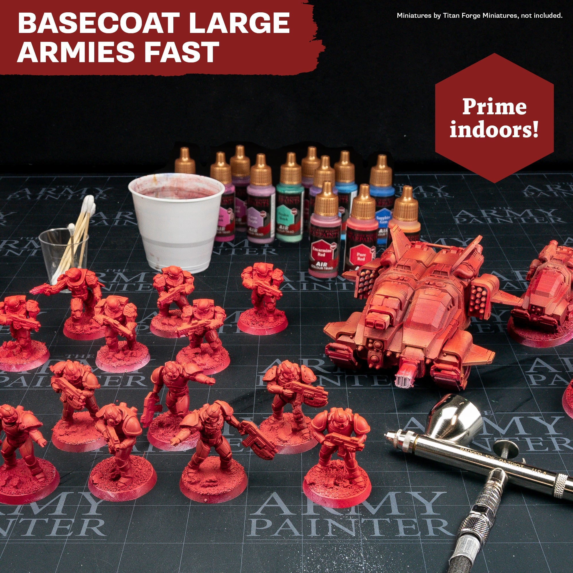 Warpaints Air Starter Set - Professional Airbrush Paint Kit for Miniatures & Models - Perfect for Hobbyists, Artists & DIY Projects