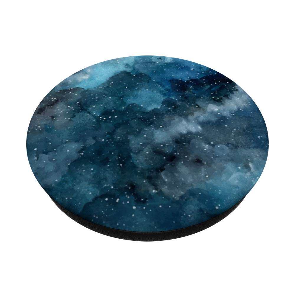 Blue Black Universe Deep Space Galaxy Stars & Planets PopSockets Swappable PopGrip - Perfect for Phones, Tablets & Laptops | Space-Themed Phone Accessory for Astronomy Lovers
