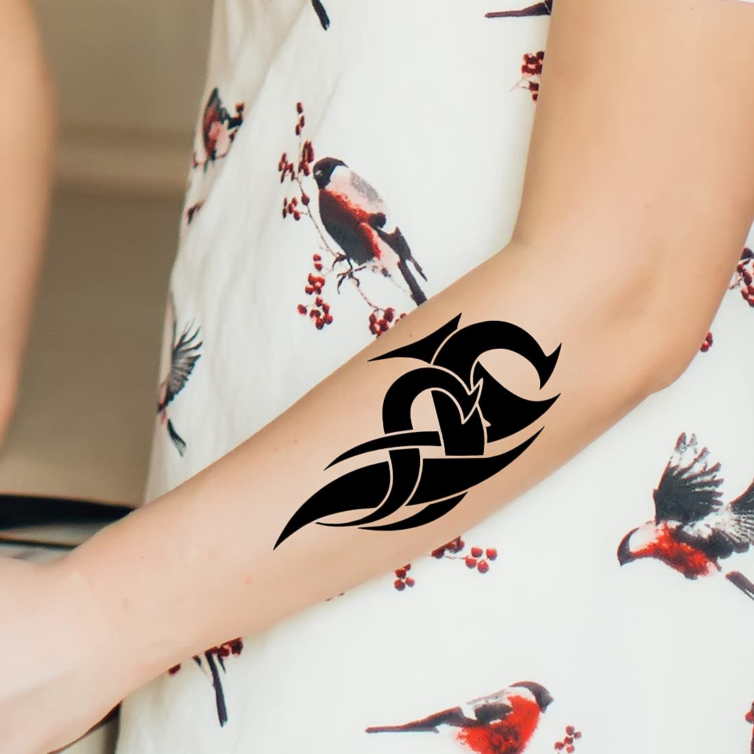 Waterproof Temporary Tribal Tattoo Stickers - SLatter Design for Arms, Legs & Body - Perfect for Festivals, Parties & Costume Events