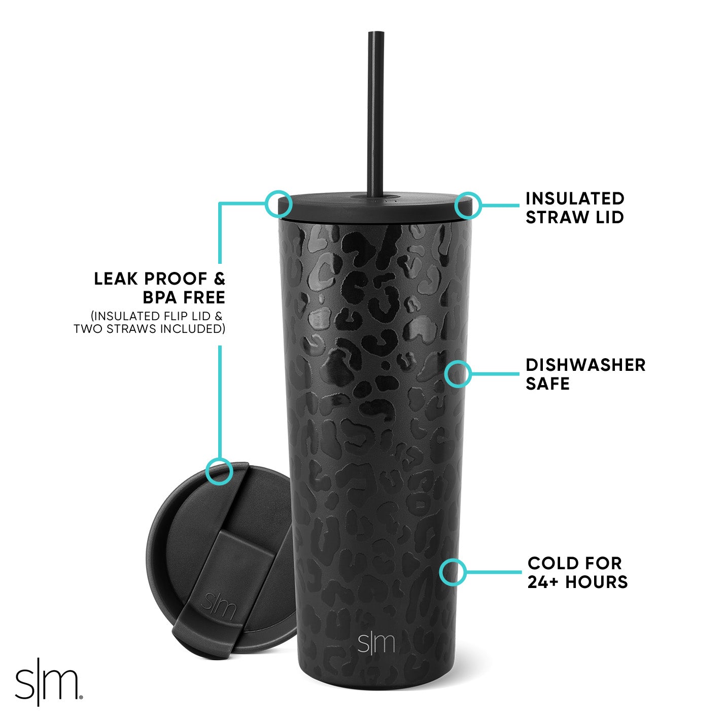 Premium 20oz Classic Stainless Steel Tumbler with Lid & Straw - Insulated Travel Mug for Hot & Cold Drinks - Perfect for Coffee, Tea, Water - Office, Gym, Camping, Commuting