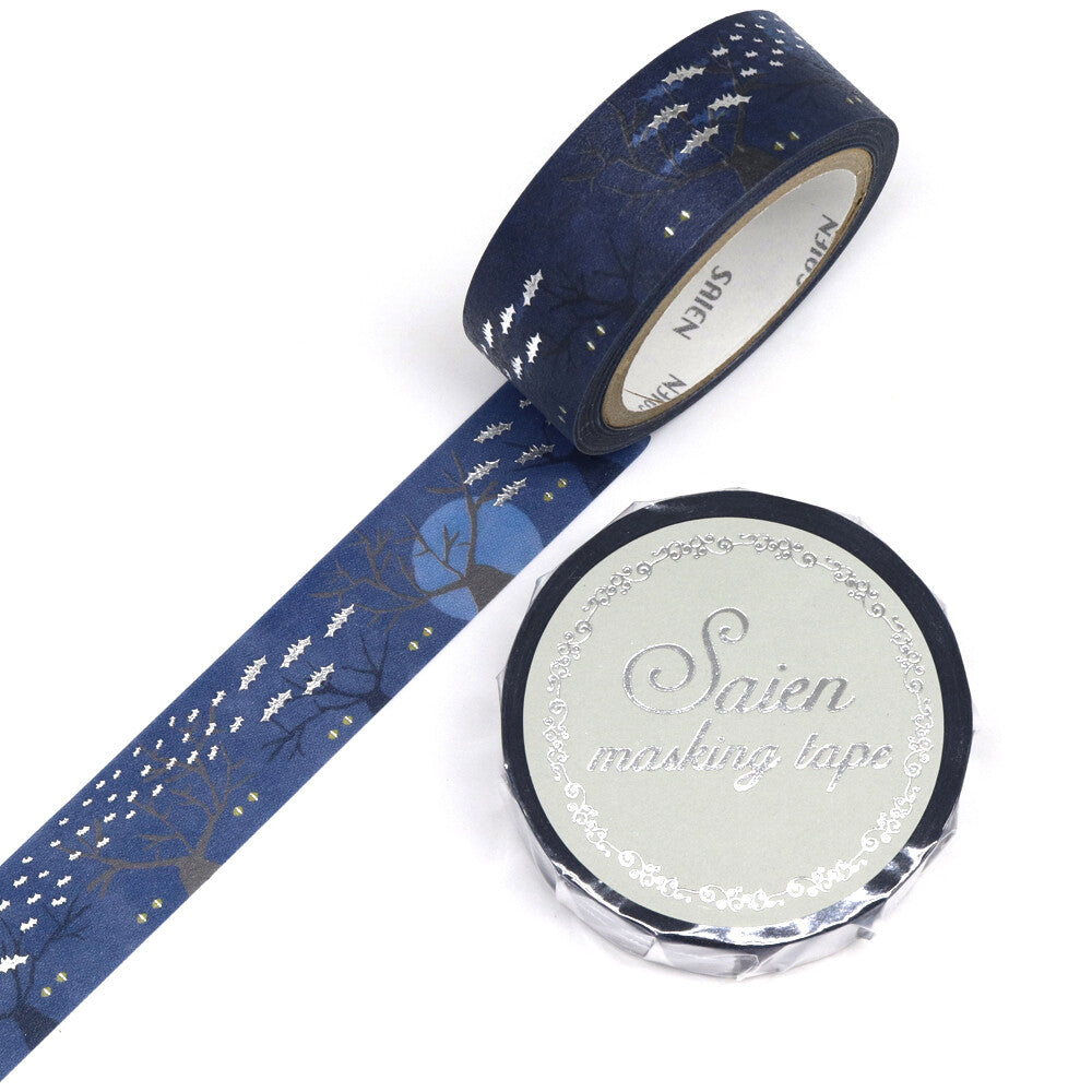 Decorative Bat Washi Tape for Scrapbooking, Journaling & DIY Crafts - Halloween, Gothic & Kawaii Style Paper Tape for Bullet Journals, Planners & Home Decor