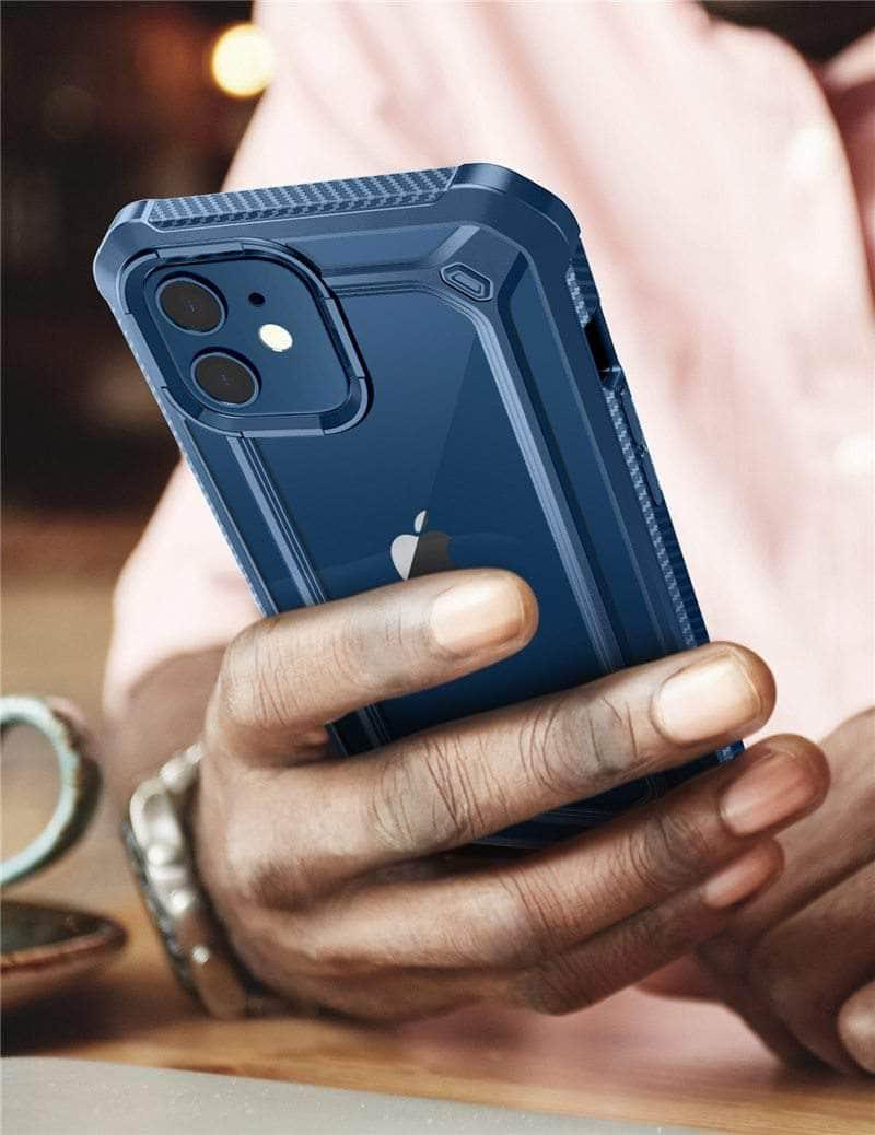 SUPCASE UB EXO Pro Hybrid Clear Bumper Case for iPhone 12 Mini (2020) - Shockproof Protective Cover for Everyday Use, Outdoor Activities & Travel