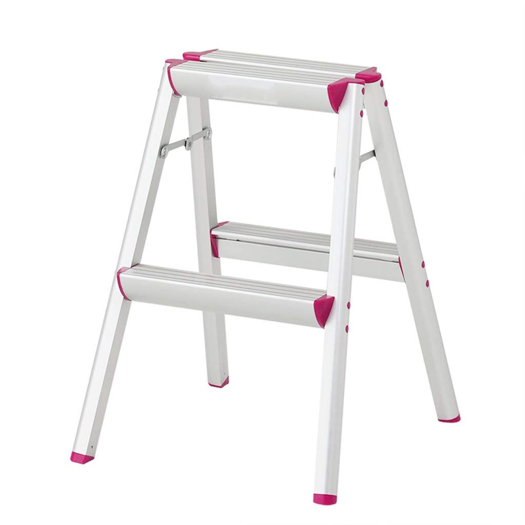 LXB 2-Step Folding Stool for Adults - Non-Slip Pedal Stool, Multi-Functional Household Step Ladder - Perfect for Kitchen, Bathroom, Garage & Home Organization