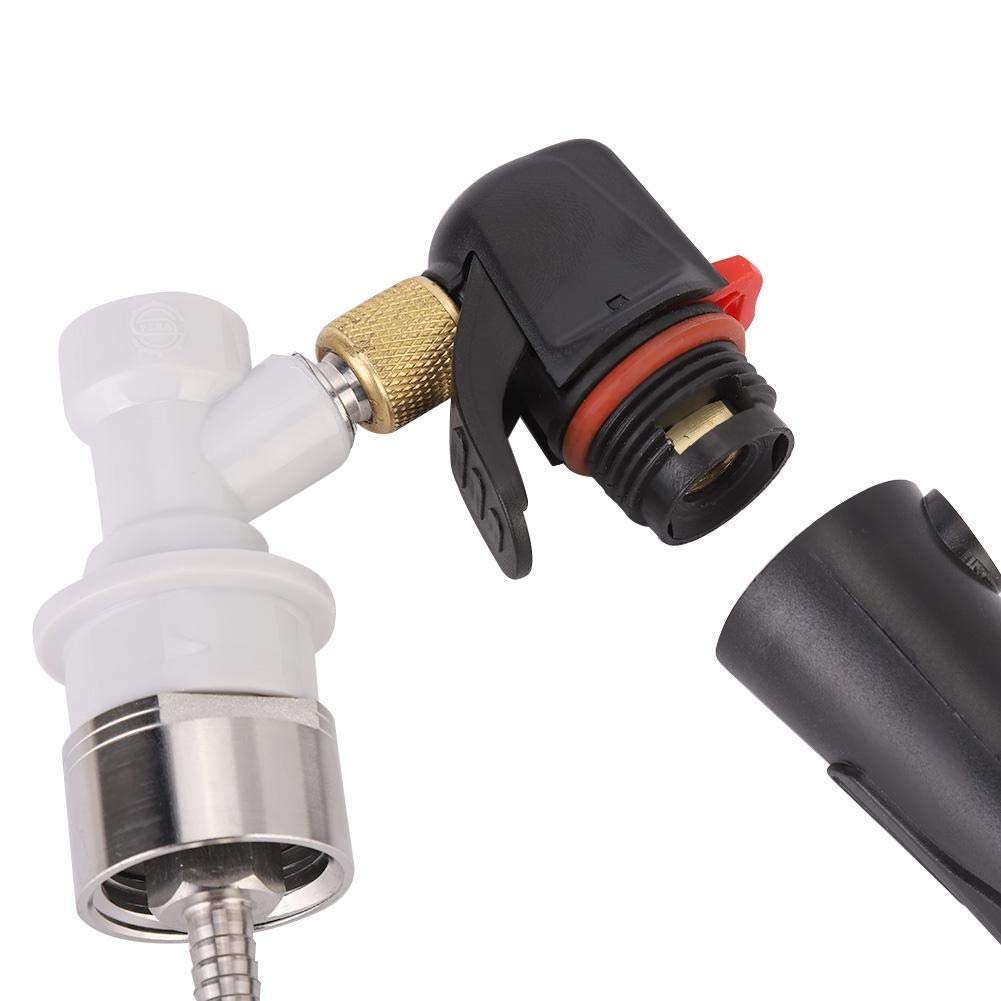 **Black Beer Keg CO2 Charger Kit – Handheld Pressurizer with Carbonation Cap for Home Brewing, Soda Making & Carbonating Drinks – Perfect for Beer, Soda, and Sparkling Beverages**