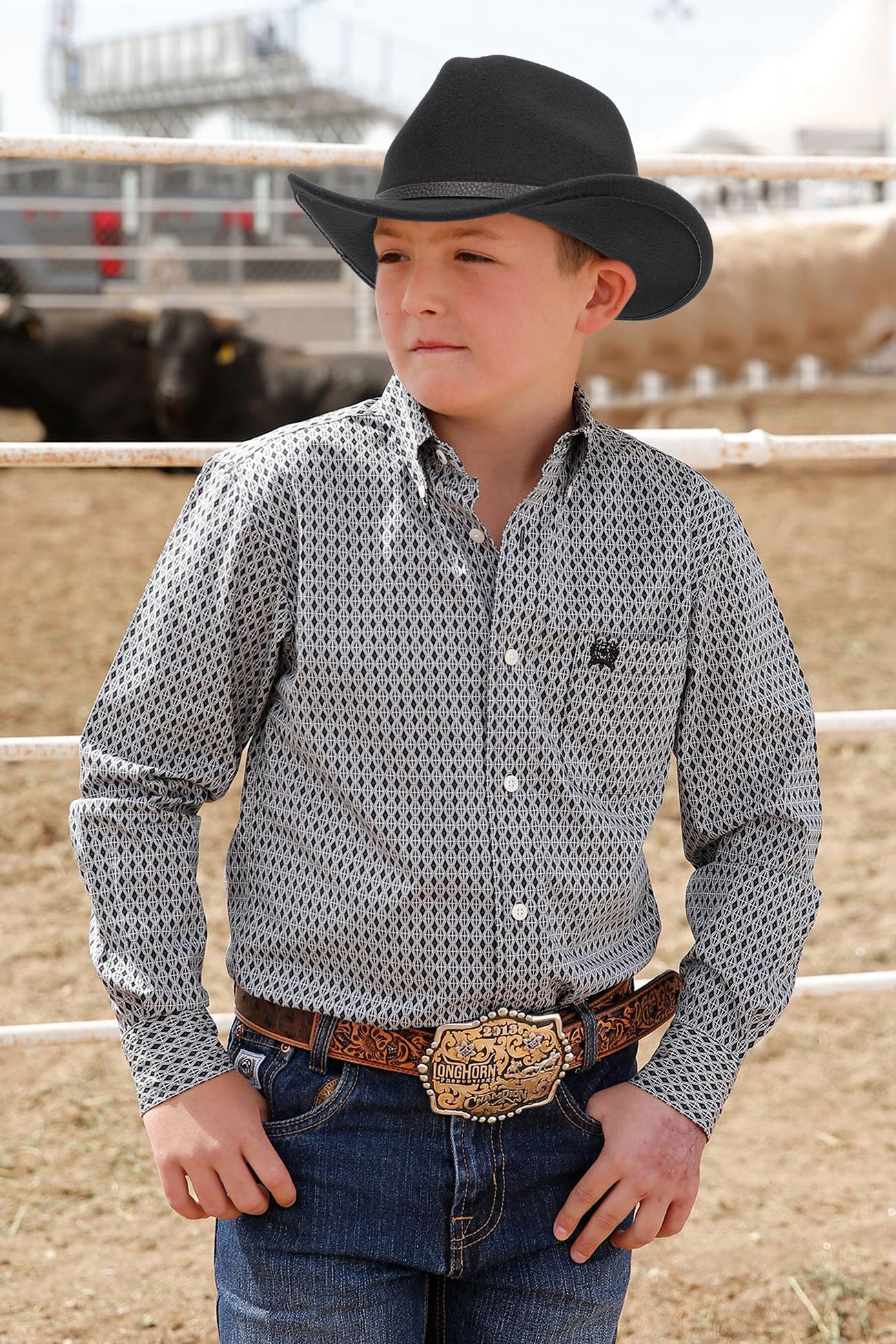 Cowboy Hat for Boys & Girls - Western Felt Fedora Hat for Kids Ages 3-6 Years | Perfect for Halloween, Costume Parties & Western Themed Events