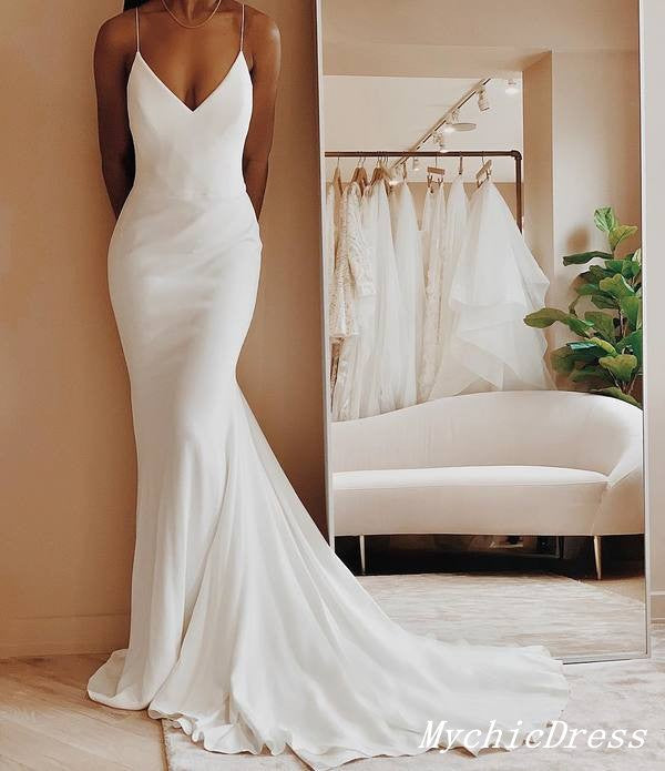 Elegant Ivory Boho Beach Wedding Dress - Drop Waist Satin Maxi Dress for Women | Perfect for Beach Ceremonies, Destination Weddings & Boho Bridal Looks