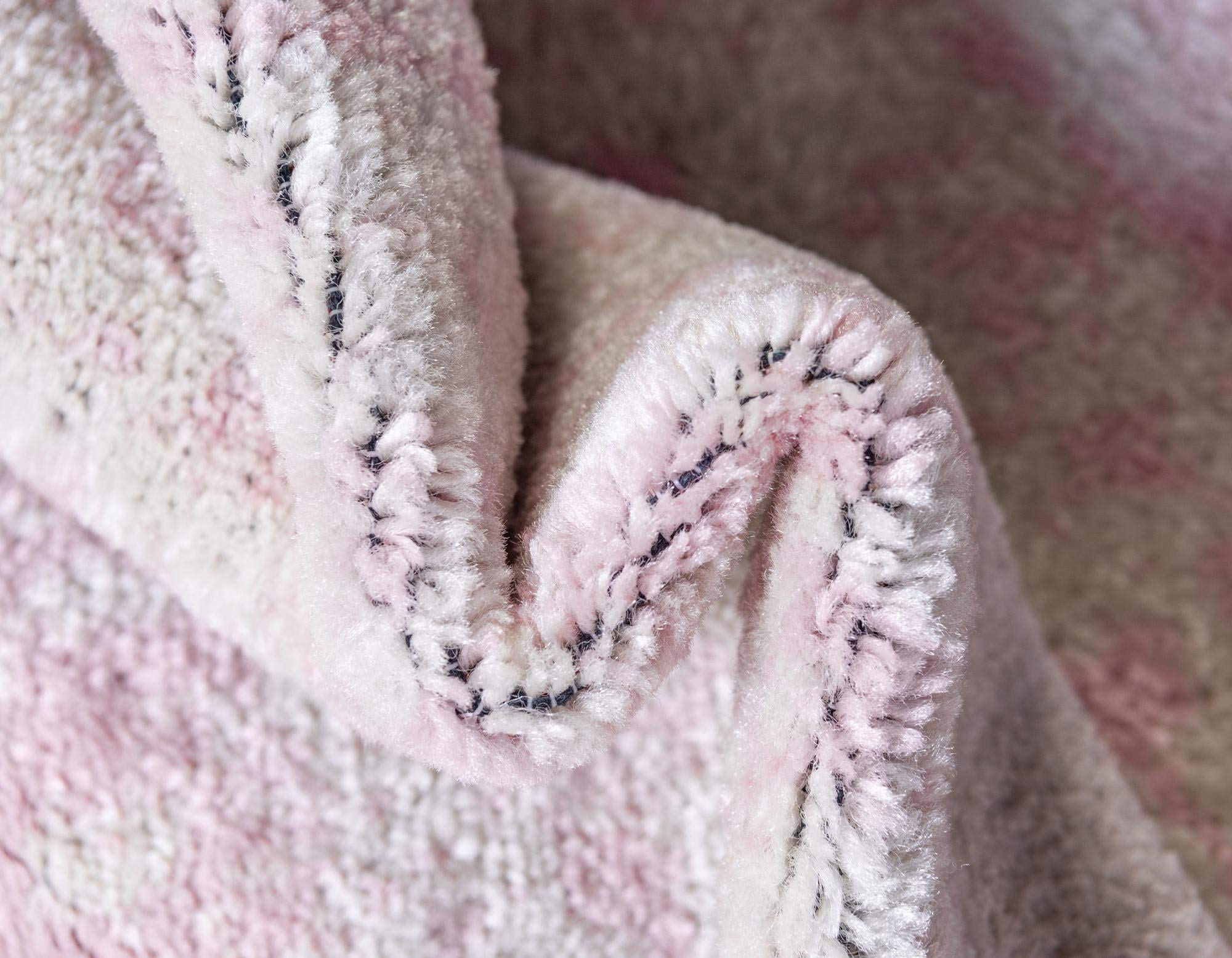 Dover Collection 8 Ft Runner Rug - Soft Low-Pile Pink Area Rug for Hallways & Entryways | Perfect for Home Decor, Living Room, Bedroom