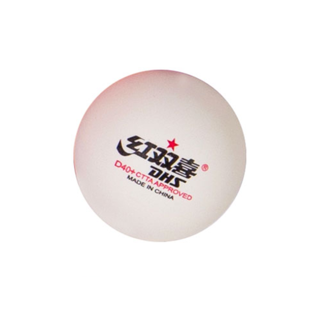 DHS D40+ 1-Star Table Tennis Balls 120-Pack - Premium White Ping Pong Balls for Training, Competition & Recreational Play
