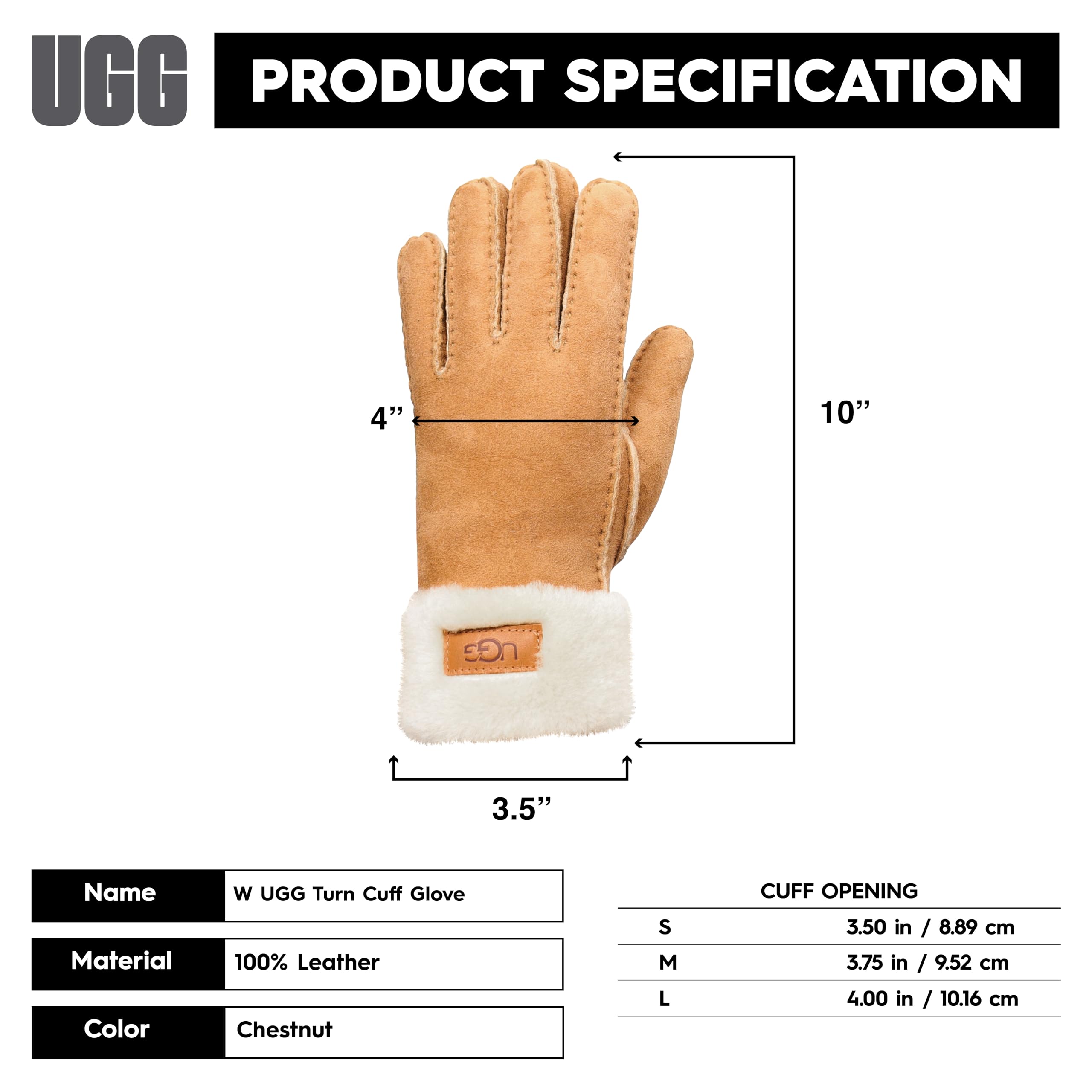 UGG Women's Winter Gloves - Soft Fleece Lined Warm Gloves for Cold Weather - Perfect for Snowboarding, Skiing & Outdoor Activities