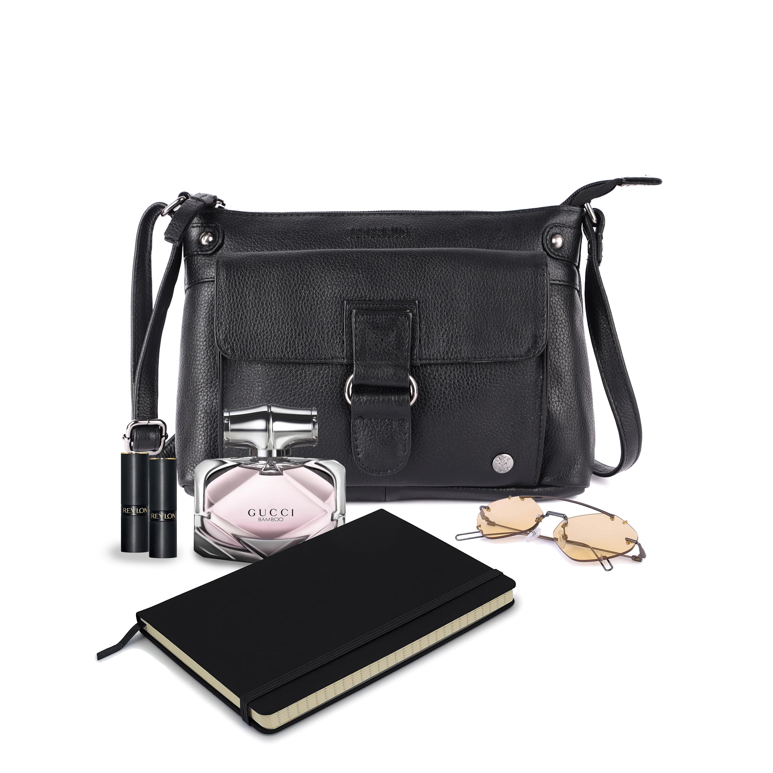 Lucy Small Soft Leather Crossbody Handbag for Women - Stylish Purse for Everyday Use, Travel & Date Night