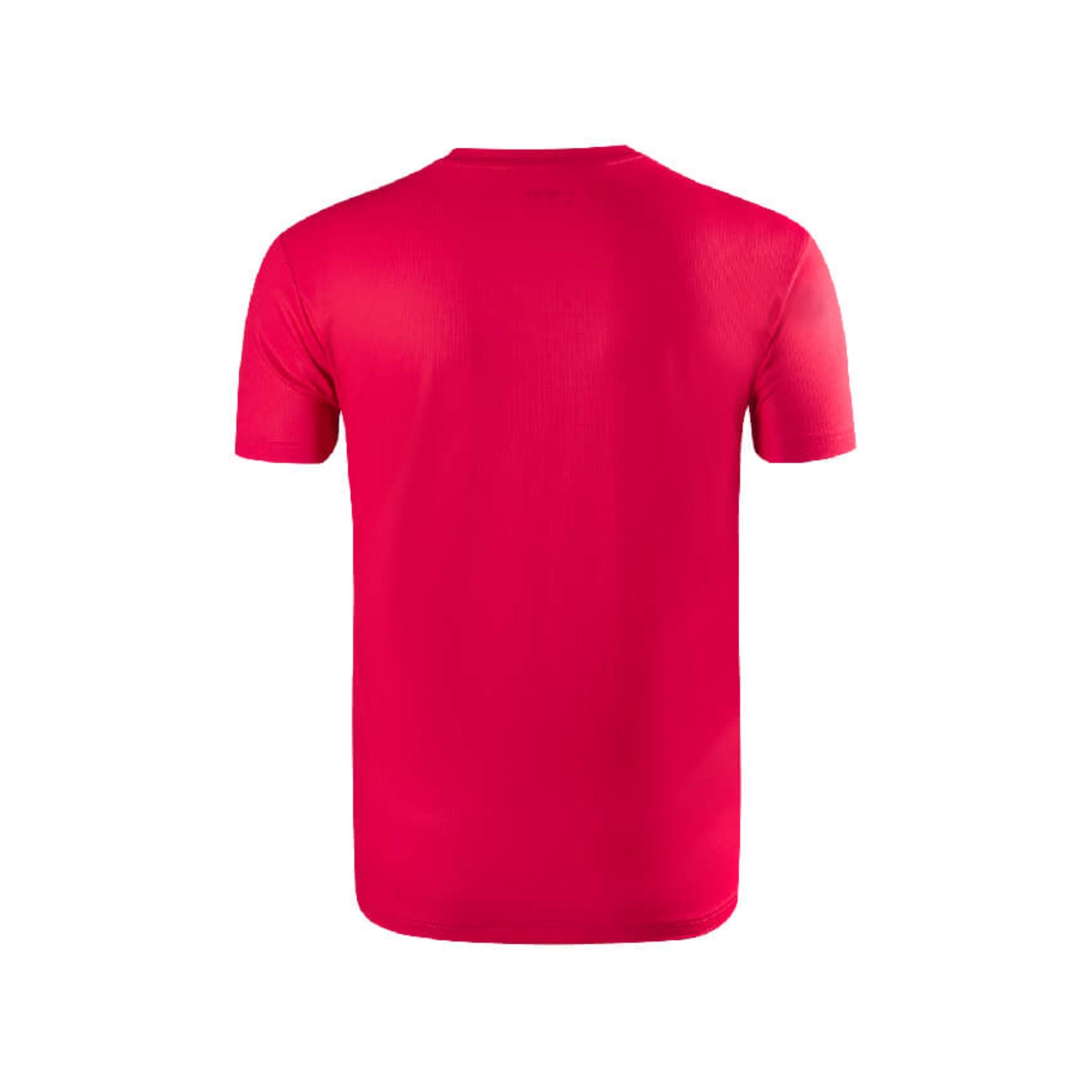 Victor T 30021D Men's Comfortable Cotton T-Shirt - Red - Casual Wear for Everyday & Outdoor Activities