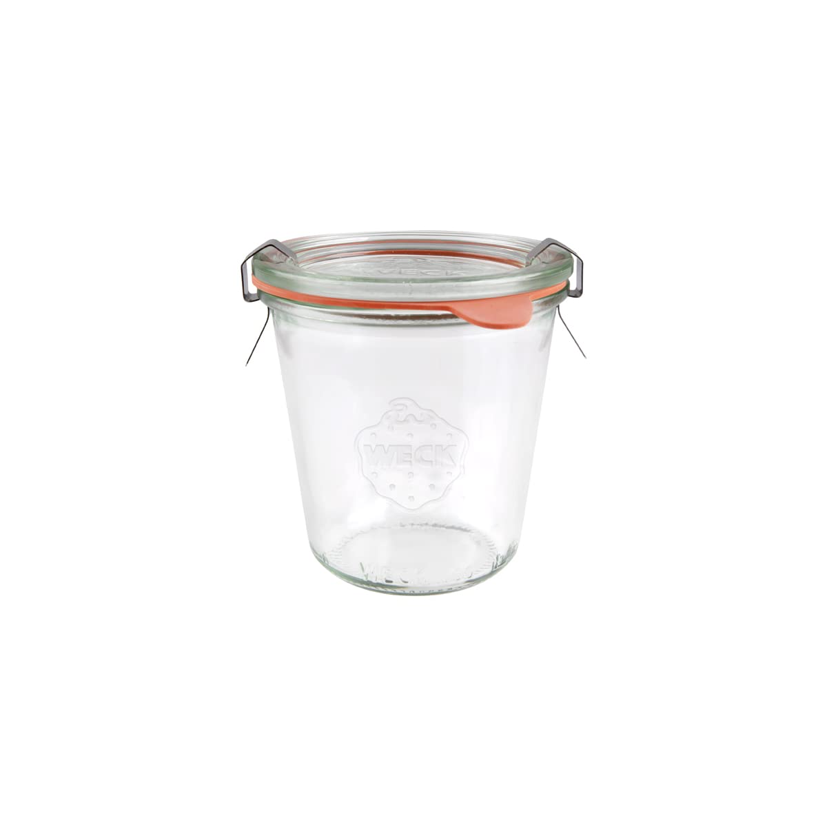 Weck 290ml Airtight Glass Jars with Lids - Pack of 6 Transparent Clip-Close Containers for Food Storage, Meal Prep, Canning & Pantry Organization