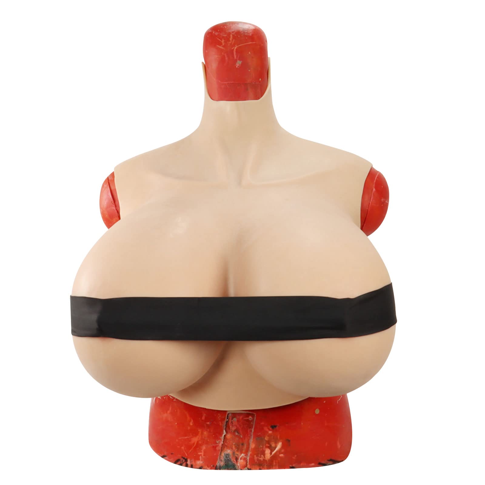 Realistic Z Cup Silicone Breastplate - Soft Big Fake Boobs Enhancer for Crossdressers & Drag Queens | Perfect for Cosplay, Halloween, and Gender Transformation Costumes