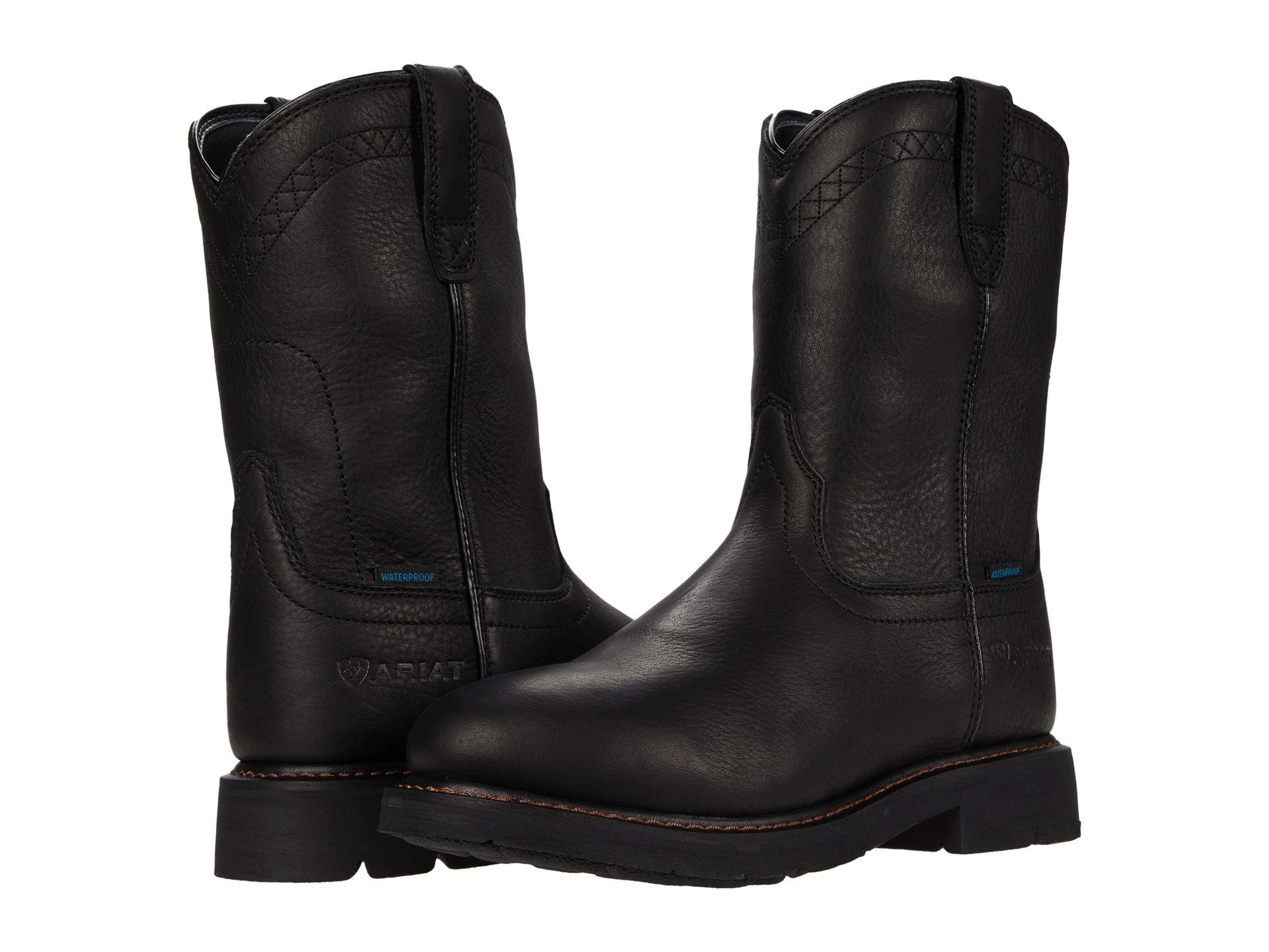 Ariat Men's Sierra Waterproof Work Boots - Steel Toe, Slip Resistant for Construction, Hiking & Outdoor Work