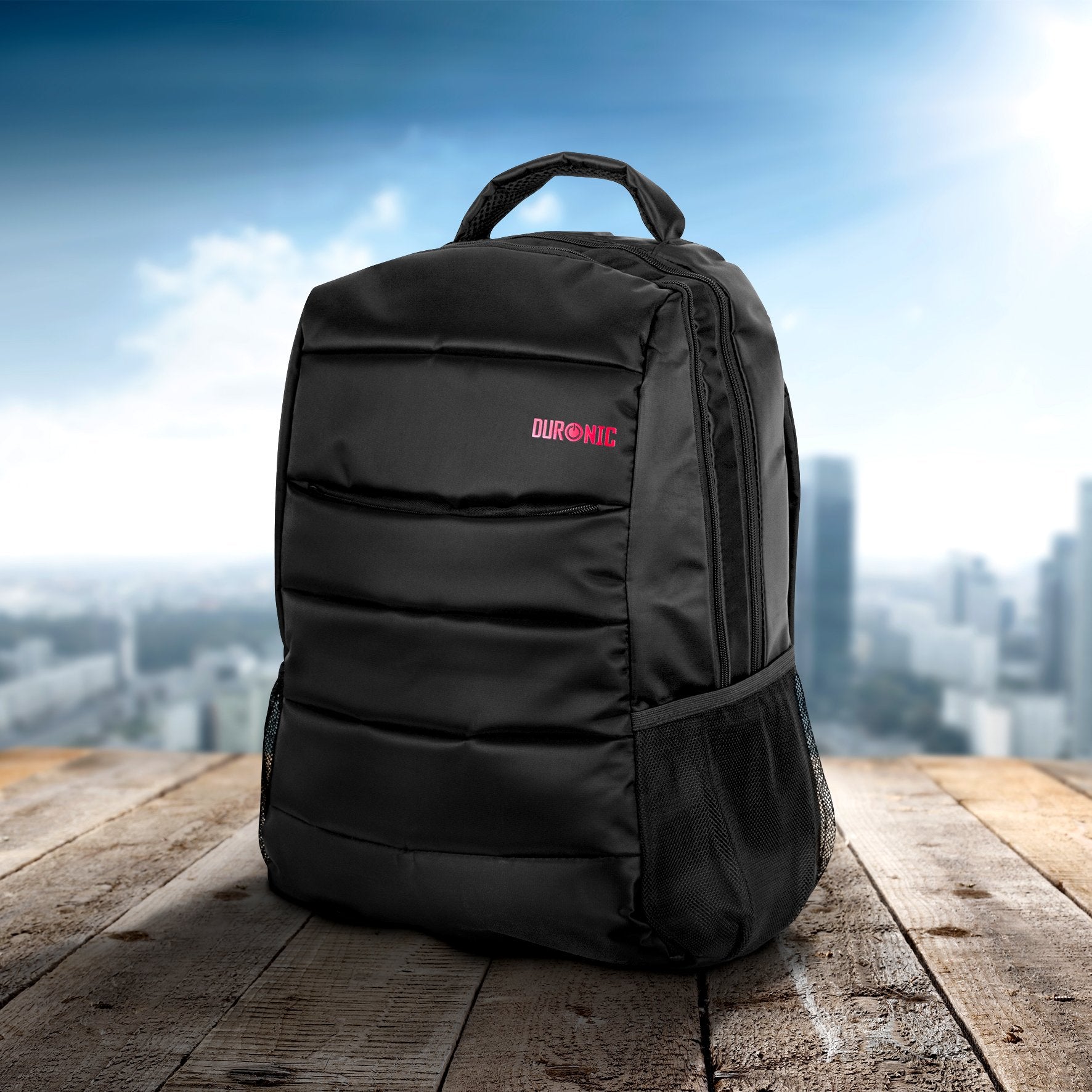 Duronic Lightweight Water Resistant Laptop Backpack - 15.6 Inch Travel & Business Computer Bag for Men, Women & Students - Perfect for School, Gym, Commuting & Office Use
