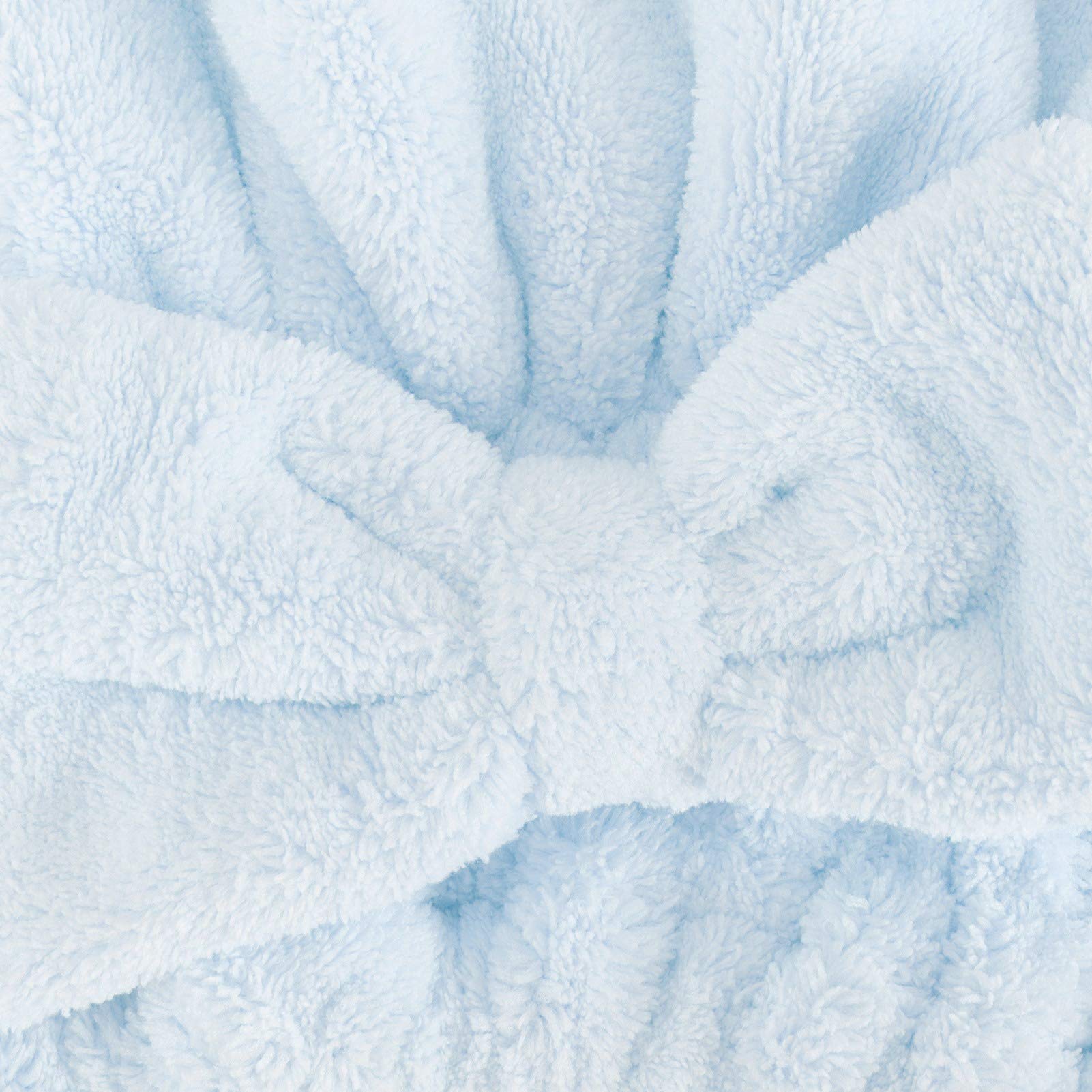 Excluzo 2-Pack Rapid Drying Hair Towel Wrap Set - Ultra Absorbent Microfiber Hair Drying Cap for Shower, Bath & Makeup (Blue) | Perfect for Travel, Gym & Salon Use