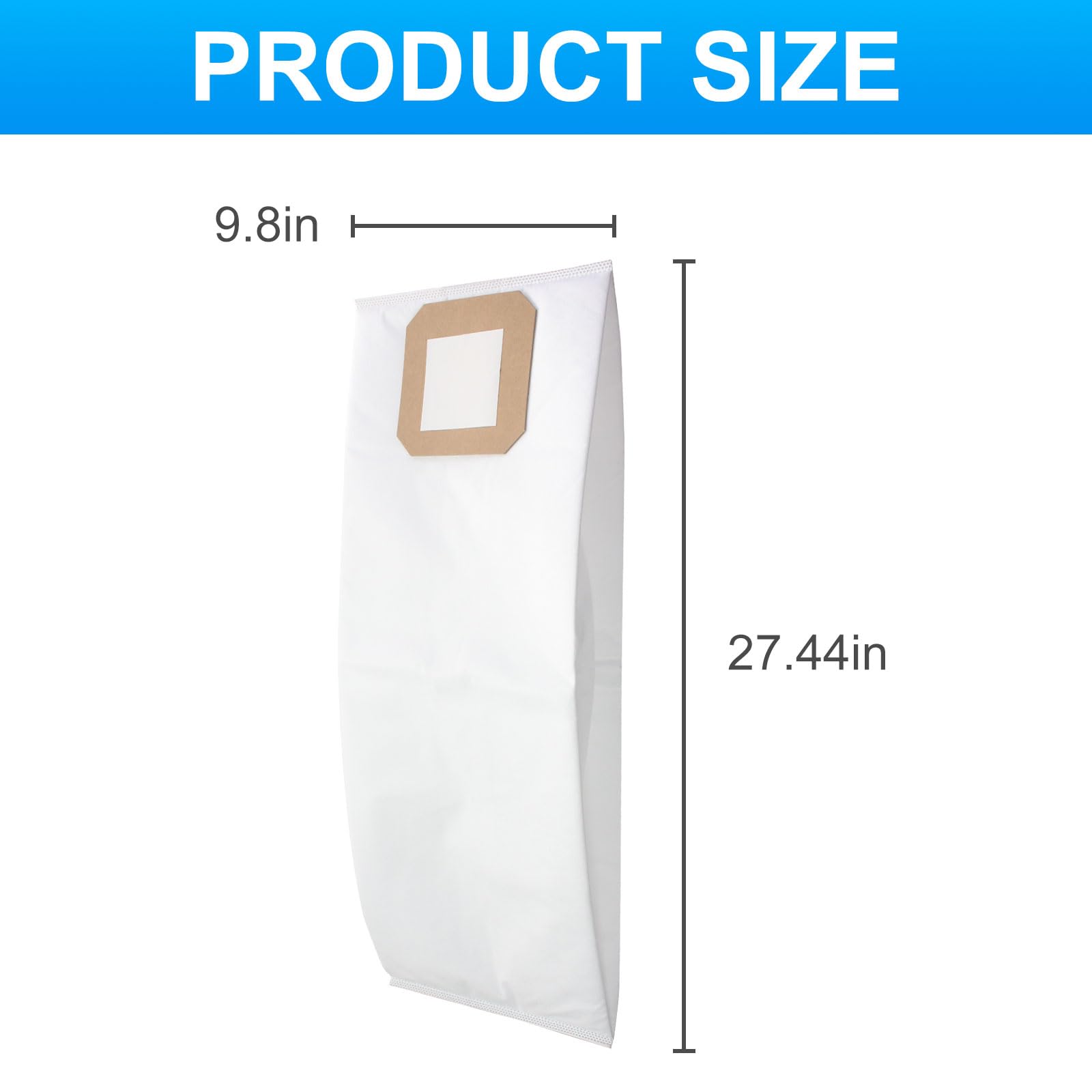 5-Pack Central Vacuum Filter Bags Compatible with Vacuflo Maxum 5/7/9 & DB5000-DB9000 Series - High Efficiency Dust Collection for Whole-House Cleaning Systems (Ideal for Pet Hair, Allergen Removal & Deep Cleaning)