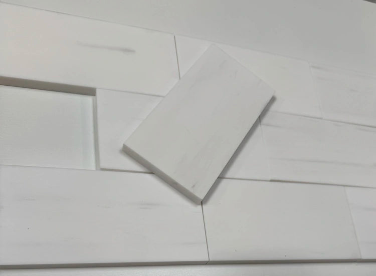 Premium Bianco Dolomite 3x6 Subway Tile - Matte White Ceramic Wall Tile for Kitchen Backsplash, Bathroom & Shower - Classic Subway Tile Design for Modern Home Renovation