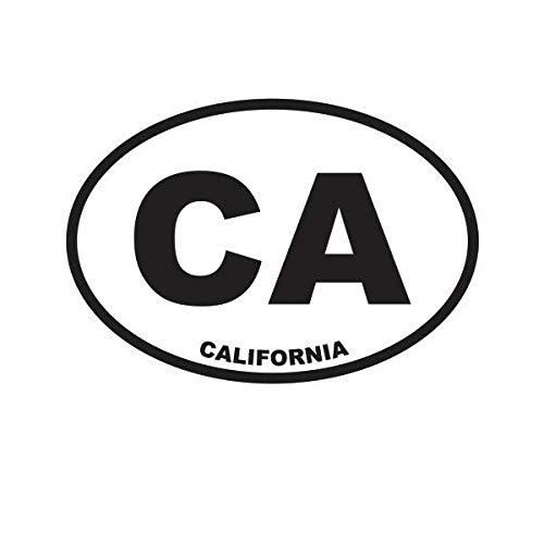 EW Designs California State Oval Vinyl Sticker - 5