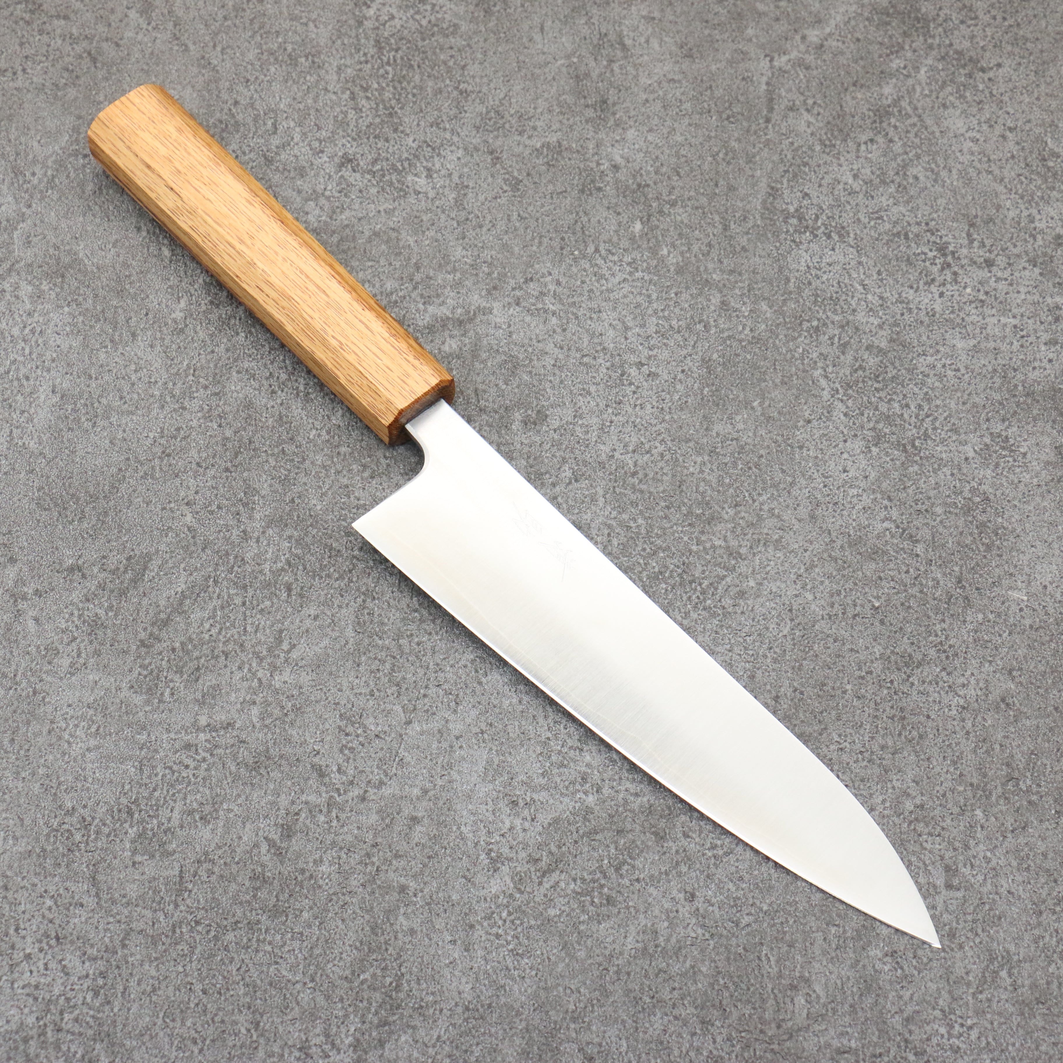 Premium Seisuke Silver Steel No.3 Gyuto Chef Knife 180mm - Japanese Migaki Polish Finish with White Oak Handle - Perfect for Sushi, Meat Slicing & Professional Kitchen Use