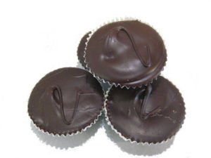 Wockenfuss Candies Jumbo Dark Chocolate Peanut Butter Cups - 3 Pieces, Gourmet Candy for Gifts, Parties & Dessert Lovers